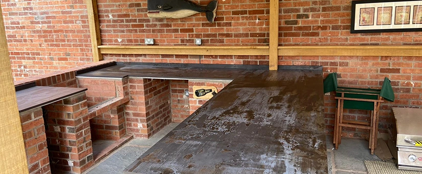 Dekton Trillium Outdoor Header
