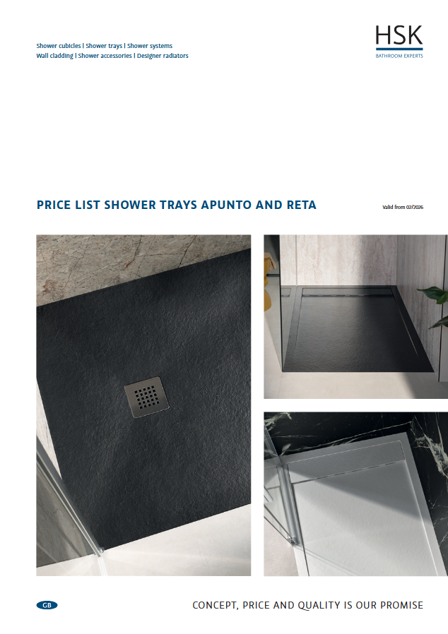 Downloads 8 HSK Shower Tray Brochure 2026